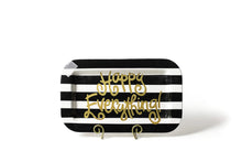 Load image into Gallery viewer, Happy Everything Rectangle Platter - Black Stripe