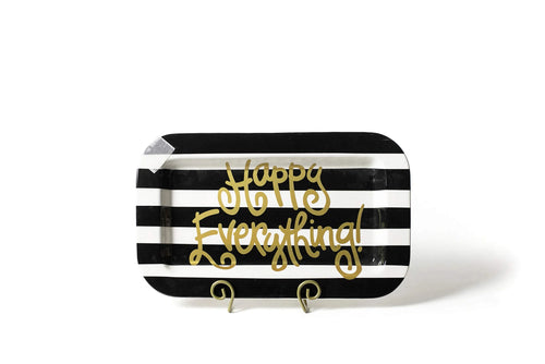 Happy Everything Rectangle Platter - Black Stripe