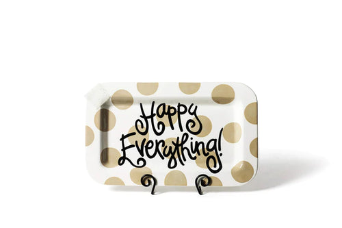 Happy Everything Rectangle Platter - Neutral Dot