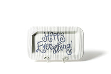 Load image into Gallery viewer, Happy Everything Rectangle Platter - Stone Skinny Stripe