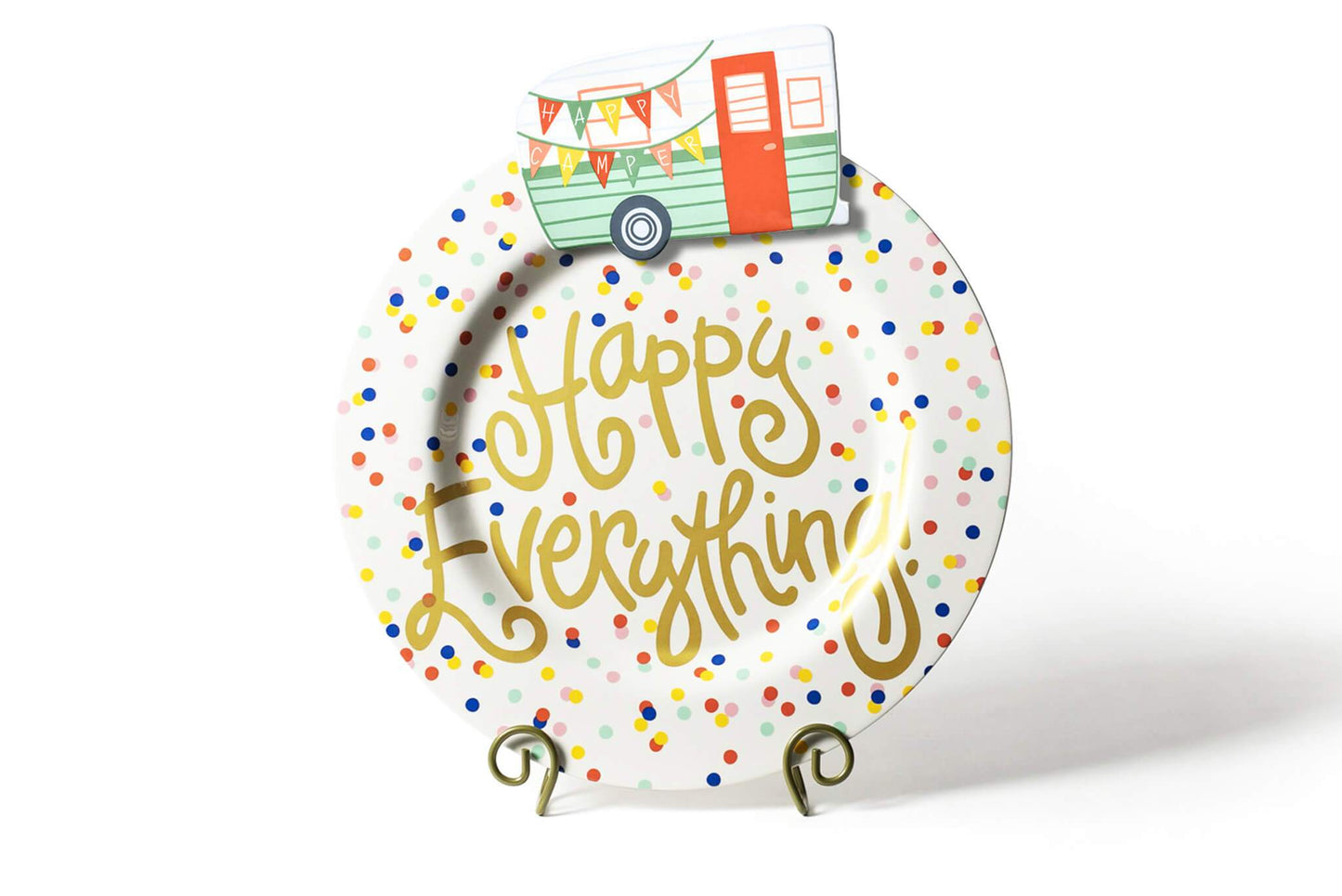 Happy Everything Round Platter - Happy Dot