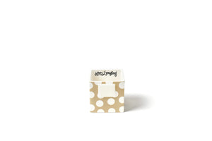 Happy Everything Small Nesting Cube - Neutral Dot Small