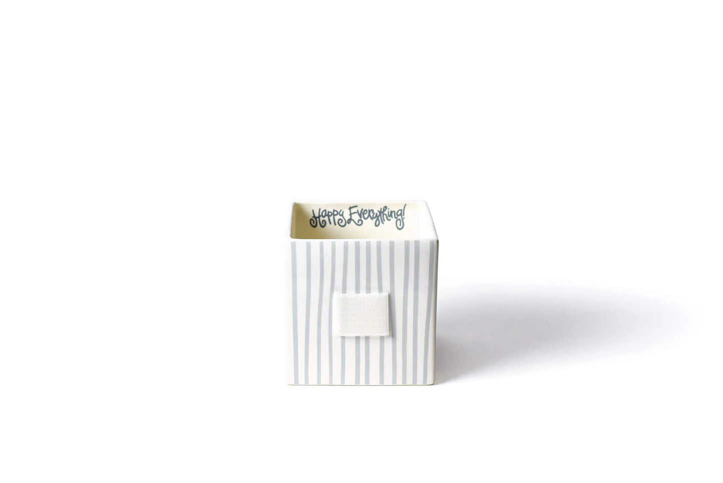 Happy Everything Medium Nesting Cube - Stone Stripe