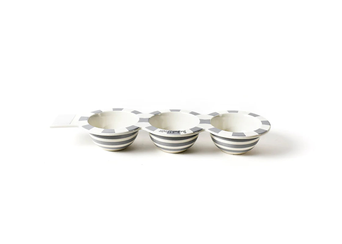 Happy Everything Trio Bowl - Stone Stripe
