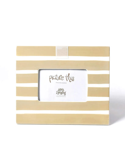 Happy Everything Frame - Gold Stripe