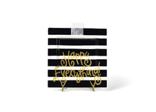Load image into Gallery viewer, Happy Everything Big Square Platter - Black Stripe