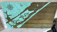Load image into Gallery viewer, Topsail Island Fire &amp; Pine Map - ON ORDER NOT IN STOCK YET