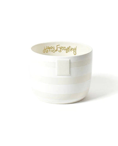 Happy Everything Mini Bowl - White Stripe