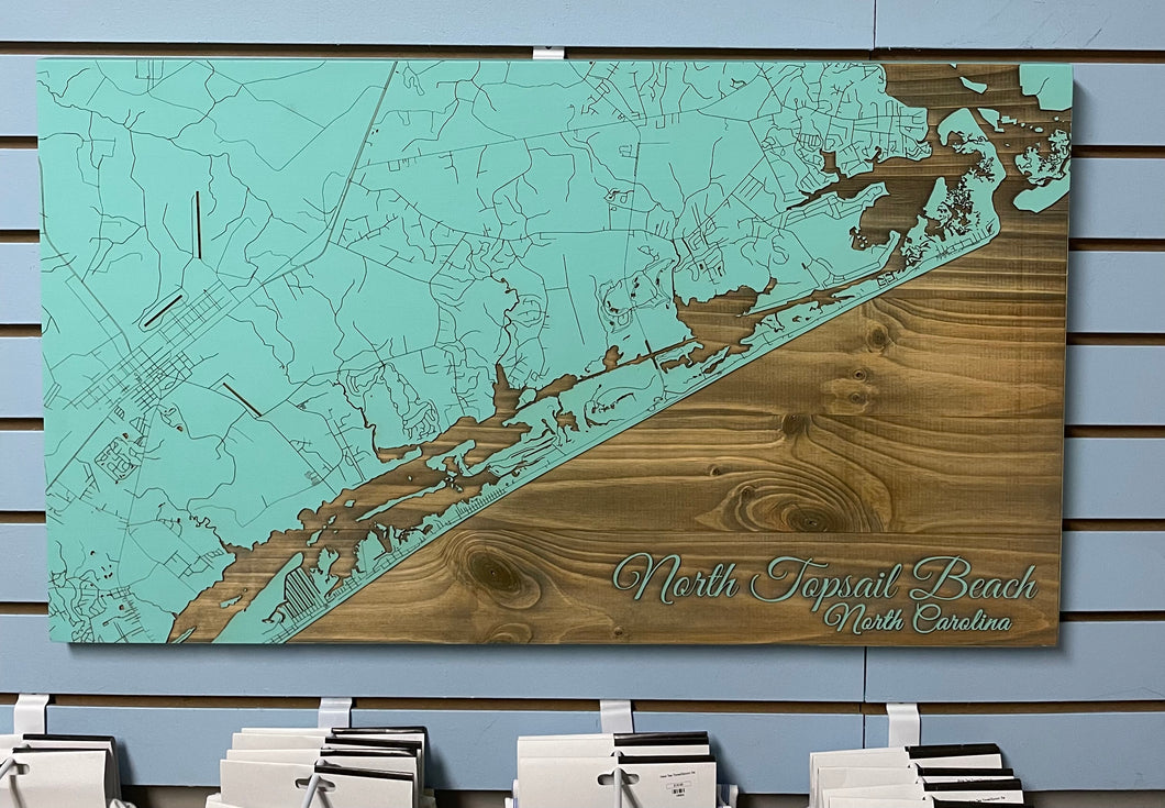 North Topsail Fire & Pine Map - ON ORDER NOT IN STOCK YET